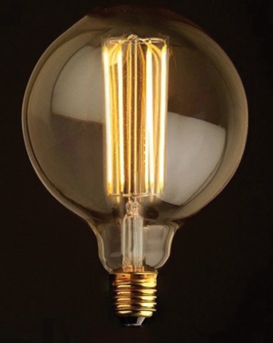 LED žarulja G125 E27 6W 2000 2200K 220 240V FILAMENT