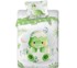 Pamučna posteljina za djecu zeleni Dino 100x135 cm