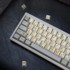 KBCUSTOM kapice za tipke Retro Gold s velikim slovima, PBT, Cherry profil, 140 kom.