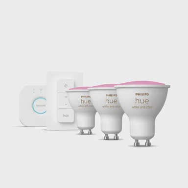 PHILIPS Hue starter set, 3xGU10, 2000–6500 K + RGB, 350 lm + pribor