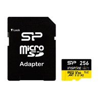 SILICON POWER Memorijska kartica MicroSD, 256GB, Inspire, A2, V30, UHS-I, s SD adapterom, SP256GBSTXLA2V1NSP