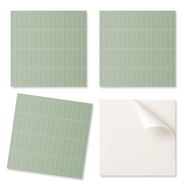 COLORAY Samoljepive PVC pločice s jednostavnom strukturom pravokutnika, 50 x 50 cm, 4 kom.