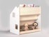 BUSY KIDS Dječji regal Little House, dvostrani, prirodni/bijeli