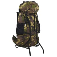 Ruksak za planinarenje, 60 L, maskirno zelena, tkanina Oxford