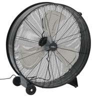 Industrijski ventilator s bubnjem 77 cm, 187,7 W, crni