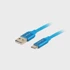 LANBERG Kabel USB CA-USBO-22CU-0005-BL, plavi, 0.5m, USB 2.0, USB A na USB C