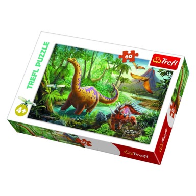 TREFL Puzzle dinosauri, 60 kom