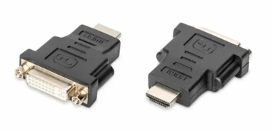 DIGITUS Adapter HDMI M - DVI-I Ž 24+5 AK-330505-000-S, siva