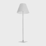 Stajaća lampa Costanza Grande D13Gti 3xE27 s bijelim sjenilom, aluminij