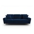 COSMOPOLITAN DESIGN Plava baršunasti sklopiva/s prostorom za odlaganje sofa 235 cm Kyoto, 235x100x88 cm