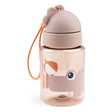 DONE BY DEER Dječja bočica sa slamkom 280 ml, svijetlo ružičasta  