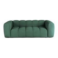 BONAMI SELECTION Zelena baršunasti sofa 225 cm Cube, 225x96x70,05 cm
