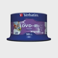 DVD+R medij, Photo/Ink Printable, 16×, 4,7 GB, spindle, 50 kom