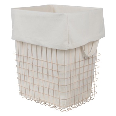 METTE DITMER DENMARK Bež metalna/tekstilna košara za rublje 64 l Store-It 