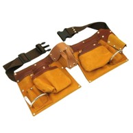 PROTECHNIC Kožni remen za alat 11 džepova + prsten