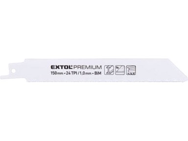 EXTOL PREMIUM List sabljaste pile 8806204, 150 x 19 x 0,9 mm, Bi-metal, 3 kom