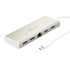 J5CREATE Docking stanica JCD381-N, USB-C, 2x USB-A, 2x HDMI, 1x ethernet, srebrni