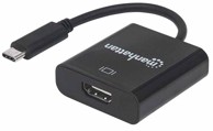 MANHATTAN Adapter, USB-C (M) na HDMI 4K@30Hz (Ž), crni