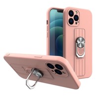 HURTEL Futrola silikonski prsten za iPhone 12 roza