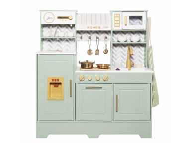 Kuhinja za igru s vodom i parom, drvo, zelena