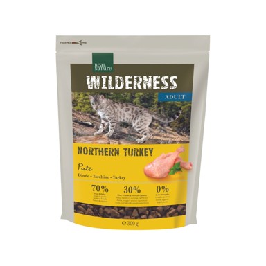 REAL NATURE Suha hrana za mačke Wilderness Adult Northern Turkey 300 g