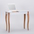 RAGABA Bijeli toaletni stolić sa zrcalom Dressing Table, duljine 85 cm
