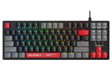 A4TECH Gaming tipkovnica BLOODY S310N Energy Red, USB, crna