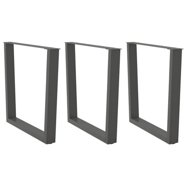 Noge blagovaonskog stola V-oblika 3 kom antracit