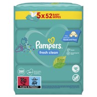 PAMPERS Vlažne maramice Fresh Clean, 5x52 kom