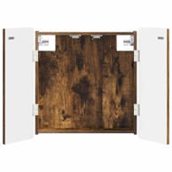 Kabinet za mete ZWOLLE, dimljeni hrast, 52,5 × 10,5 × 57,5 cm