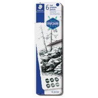 STAEDTLER Set grafitnih olovaka Mars Lumograph Design Journey 100G M6, 6 kom, blister