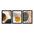 VAVIEN ARTWORK Set od 3 slike u crnim okvirima Leaves III., 35 x 45 cm