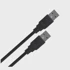 LANBERG USB kabel CA-USBA-20CU-0010-BK, USB 2.0, USB A, crni, 1m