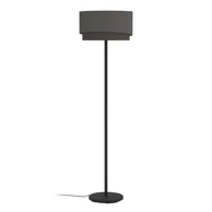 EGLO Stajaća lampa 1xe27 v-1650, crna/mesing/kapučino manderline 39934