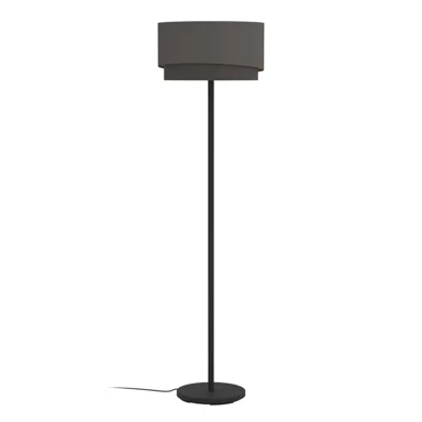 EGLO Stajaća lampa 1xe27 v-1650, crna/mesing/kapučino manderline 39934