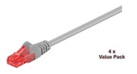 U/UTP Mrežni kabel CAT6, 20 m, sivi, 4 kom