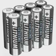 ANSMANN Baterije Extreme Lithium Mignon AA, srebrne, 8 komada