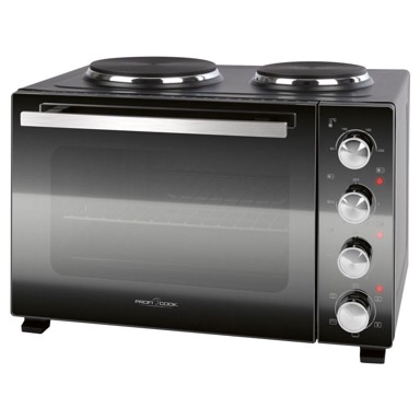 PROFI COOK Mini pećnica PC-KK1302, 4 u 1, s pločama za kuhanje, 32 l, 1500 W
