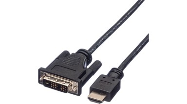 ROLINE DVI kabel, DVI-D (18+1) - HDMI, M/M, 2.0m, crni