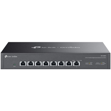 TP-LINK Mrežni prekidač Omada DS1008X, neupravljani, 8 x 10G Ethernet, 1U, crna