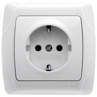 Utičnica podžbukna šuko CARMEN C-008 bijela