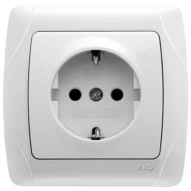 Utičnica podžbukna šuko CARMEN C-008 bijela