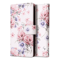 ONASI Preklopna torbica, Samsung Galaxy A35, Wallet Fancy Diary Flower, bijela