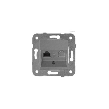 PANASONIC Utičnica podžbukna priključnica telefonska antracit