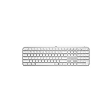 LOGITECH Tipkovnica MX Keys S za Mac, bežična, BT, pale gray