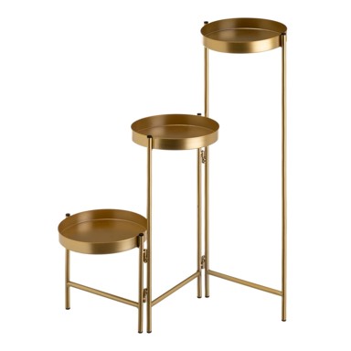 CASA SELECCIÓN Metalni stalak za tegle za cvijeće (visina 60 cm), metal, prirodna