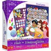 TREFL Društvena igra Disney Princes 2 u 1: čovječe ne ljuti se / Zmije i ljestve