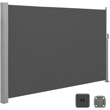 SONGMICS Bočni suncobran GSA160TG, antracit, 160 x 300 cm