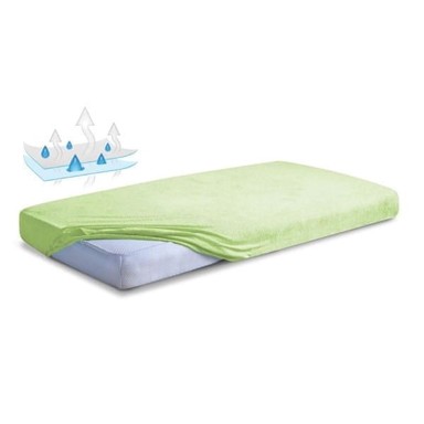 BABYMATEX Higijenski uložak, vodootporna prošivena plahta, 60x120x10, frotir, zelena