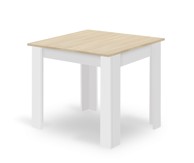 Stol 80x80 cm, sonoma/bijeli